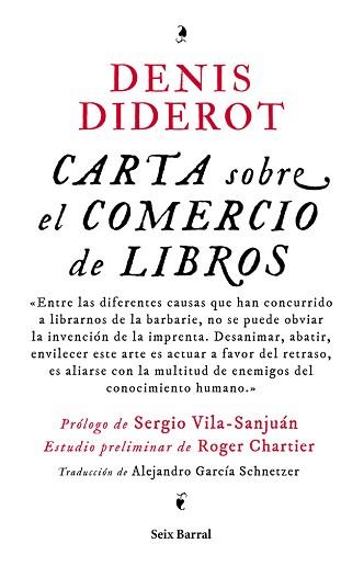 CARTA SOBRE EL COMERCIO DE LOS LIBROS | 9788432214820 | DENIS DIDEROT