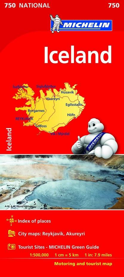 MAPA ICELAND (MAPA NACIONAL ISLANDIA MICHELIN) | 9782067211872 | MICHELIN