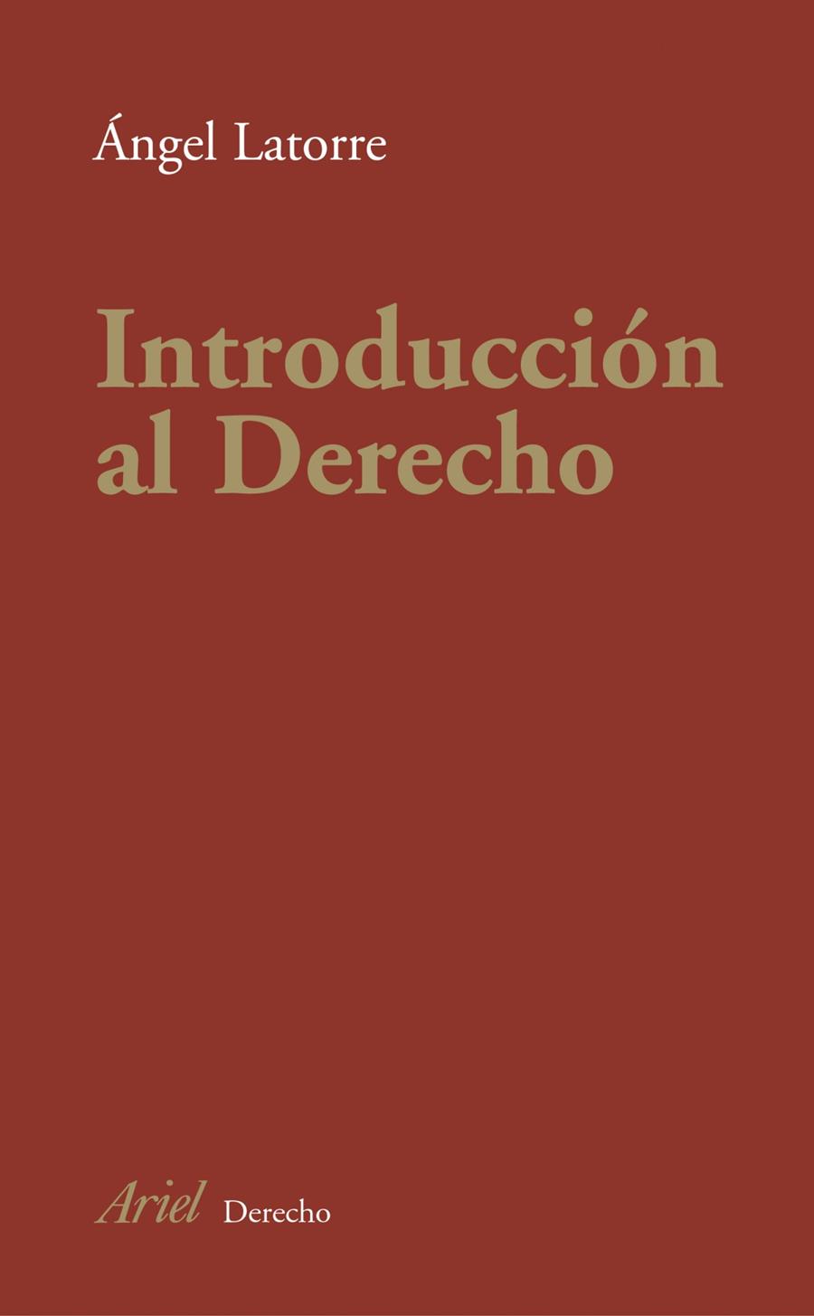 INTRODUCCION AL DERECHO | 9788434432215 | LATORRE, ANGEL