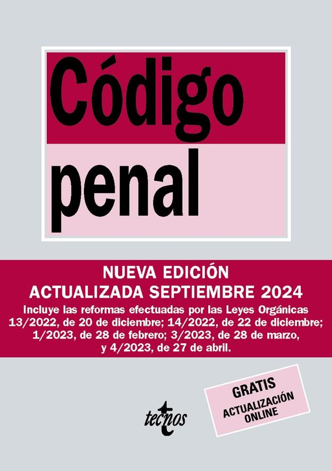 CÓDIGO PENAL | 9788430990962 | EDITORIAL TECNOS