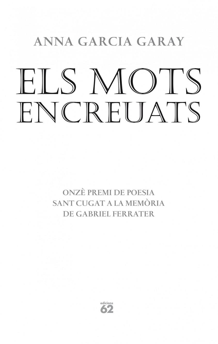 MOTS ENCREUATS | 9788429770575 | GARCÍA GARAY, ANNA