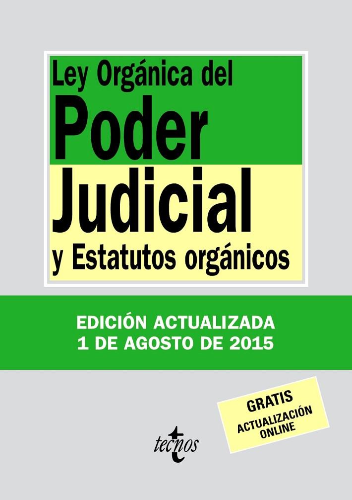 LEY ORGÁNICA DEL PODER JUDICIAL | 9788430966134 | EDITORIAL TECNOS