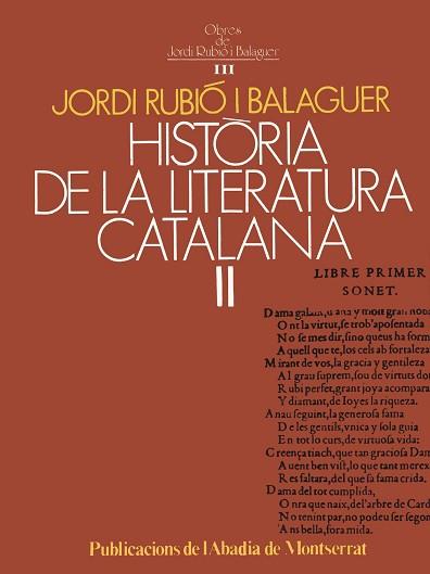 HISTORIA DE LA LITERATURA CATALANA II. | 9788472027206 | RUBIO I BALAGUER,JORDI