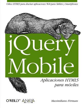 JQUERY MOBILE. APLICACIONES HTML5 PARA MÓVILES | 9788441532090 | FIRTMAN, MAXIMILIANO