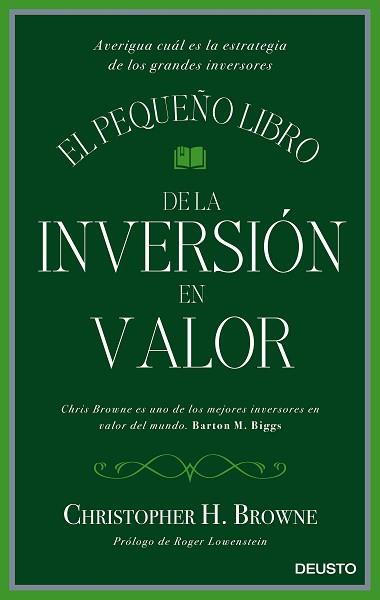 EL PEQUEÑO LIBRO DE LA INVERSIÓN EN VALOR | 9788423425693 | CHRISTOPHER H. BROWNE