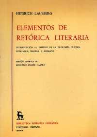 ELEMENTOS DE RETORICA LITERARIA | 9788424912154 | LAUSBERG, HEINRICH