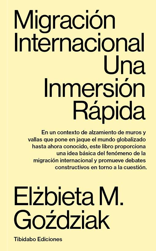 MIGRACIÓN INTERNACIONAL | 9788413478272 | GOZDZIAK, ELZBIETA M.