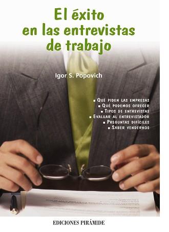 EXITO EN LAS ENTREVISTAS DE TRABAJO | 9788436819250 | POPOVICH, IGOR S.