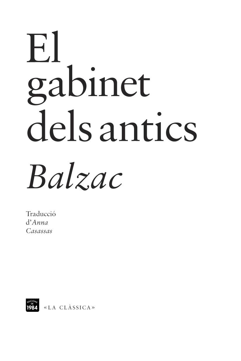 GABINET DELS ANTICS | 9788415835110 | BALZAC, HONORÉ DE