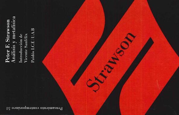 ANALISIS Y METAFISICA | 9788449304729 | STRAWSON, PETER