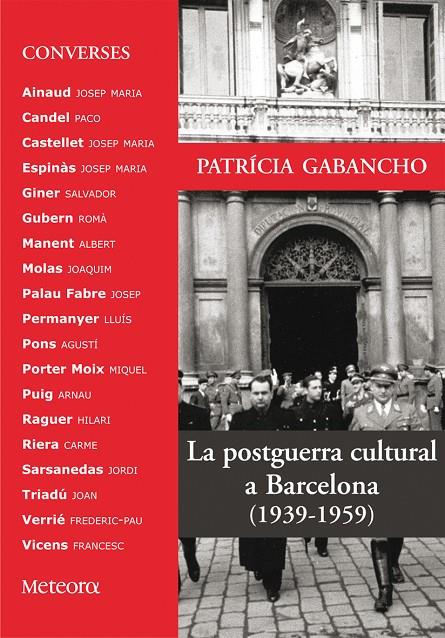 POSTGUERRA CULTURAL A BARCELONA | 9788495623379 | GABANCHO