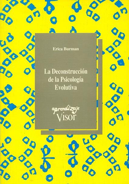 DECONSTRUCCION DE LA PSICOLOGIA EVOLUTIVA, LA | 9788477741329 | BURMAN, ERICA