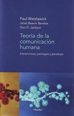 TEORIA DE LA COMUNICACION HUMANA | 9788425412059 | Watzlawick, Paul