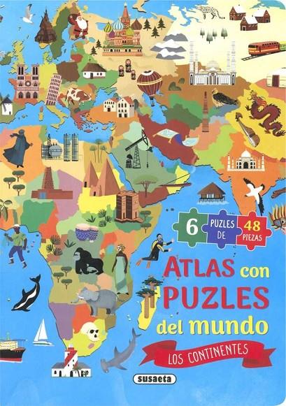 ATLAS PUZLE DEL MUNDO. LOS CONTINENTES | 9788467797619 | VARIOS