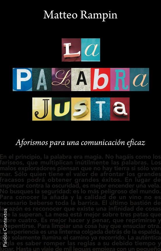 PALABRA JUSTA | 9788449323065 | RAMPIN, MATTEO