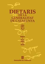 DIETARIS DE LA GENERALITAT DE CATALUNYA,VOL I | 9788439331513 | SANS I TRAVé (RECOP.), JOSEP M.