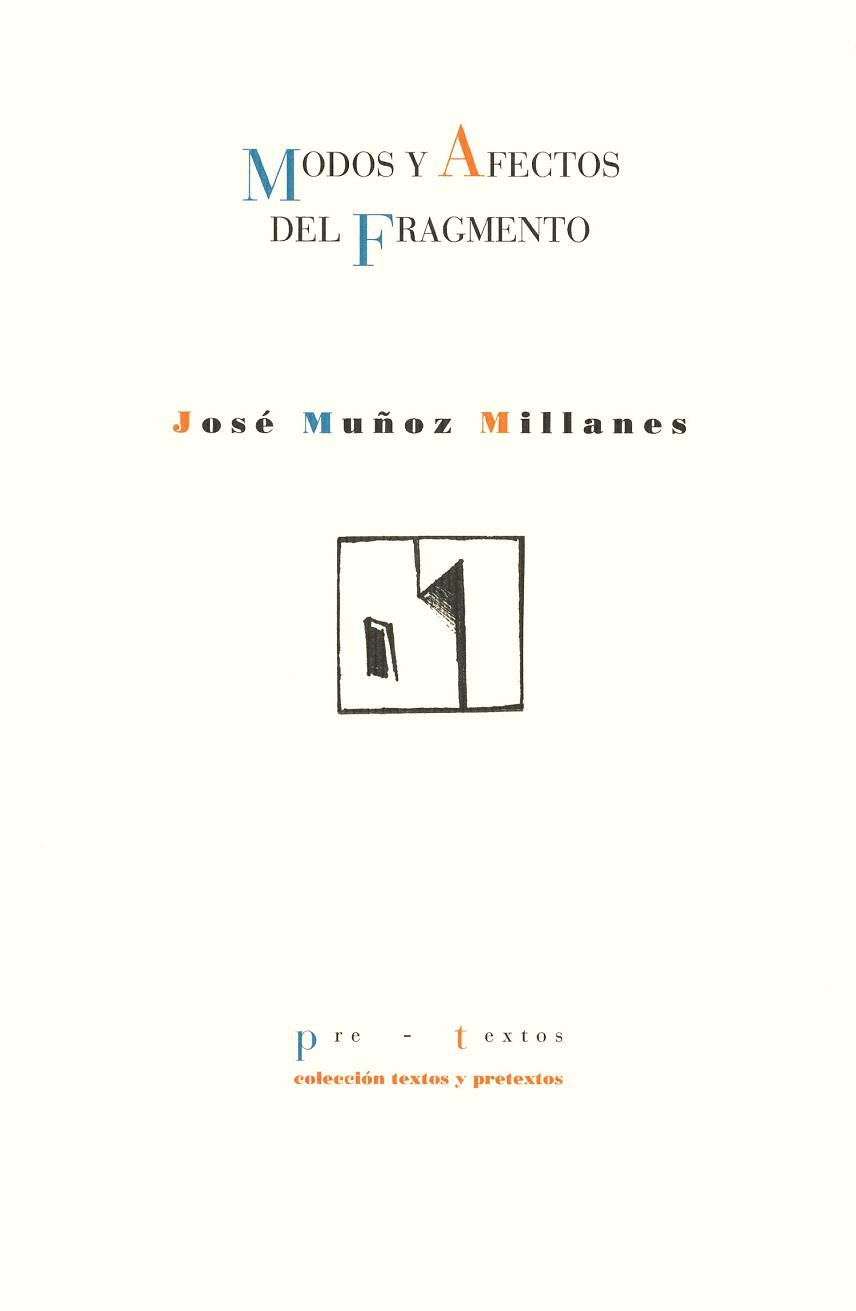 MODOS Y AFECTOS DEL FRAGMENTO | 9788481911954 | MU¥OZ MILLANES, JOSE