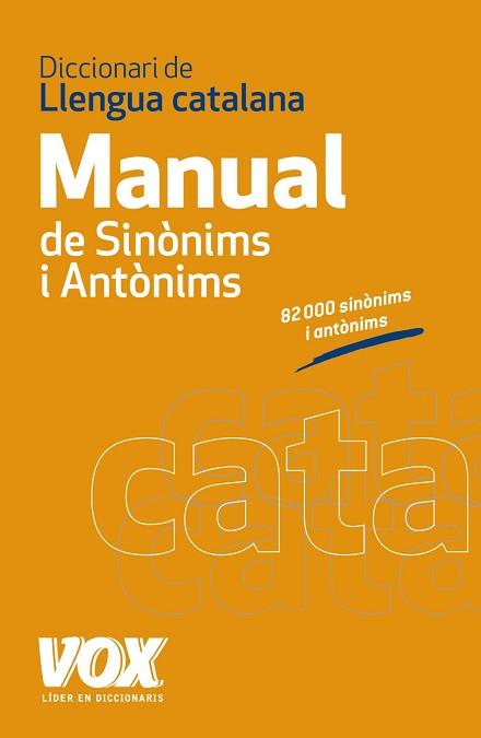 DICCIONARI MANUAL DE SINÒNIMS I ANTÒNIMS DE LA LLENGUA CATAL | 9788499740454 | -