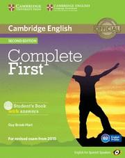 COMPLETE FIRST FOR SPANISH SPEAKERS STUDENT'S BOOK WITH ANSWERS WITH CD-ROM 2ND | 9788483238158 | BROOK-HART, GUY