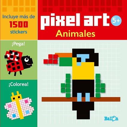 PIXEL ART/STICKERS - ANIMALES | 9789463072496 | BALLON