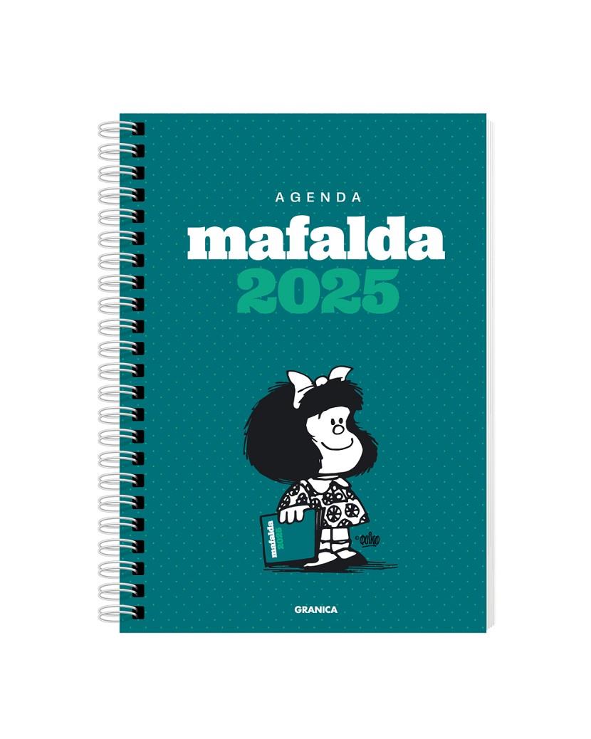 AGENDA 2025 MAFALDA ANILLADA COLUMNAS VERDE | 9786316544346 | QUINO