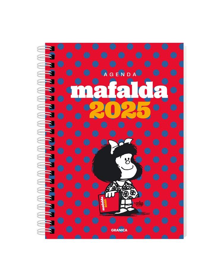 AGENDA 2025 MAFALDA ANILLADA COLUMNAS ROJA | 9786316544339 | QUINO